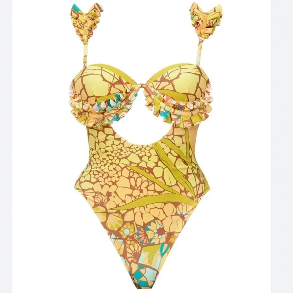 Andrea Lyamah one piece swimsuit S New $255 Swimsuit - Picture 4 of 8